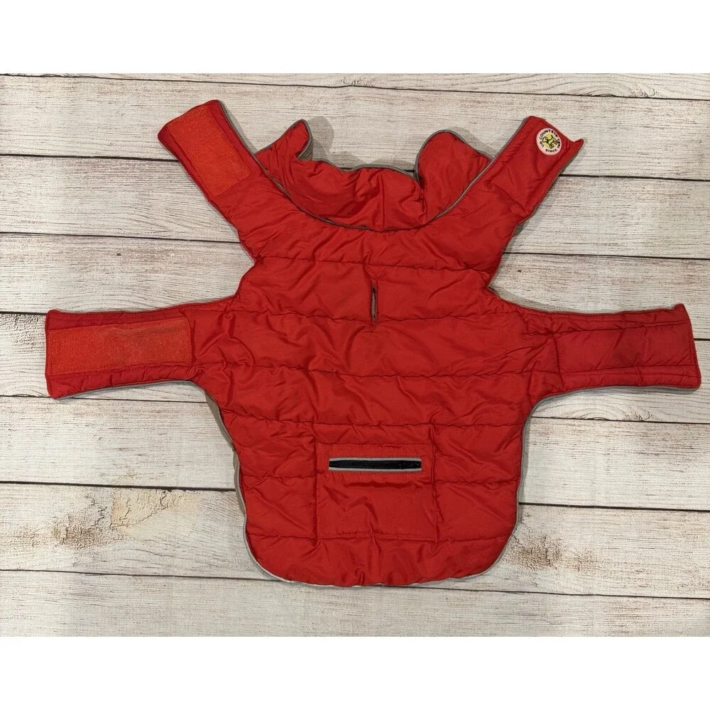 Up Country Puffer Dog Jacket - Red Size 16
